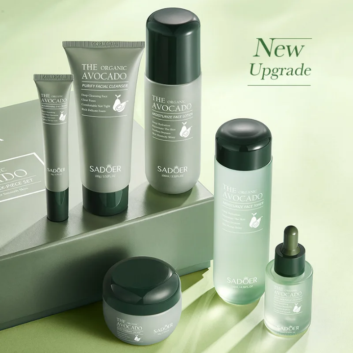 Produits de beauté pour le visage a l'avocat, ensemble de soin personnel pour la peau. - Cash Boutique