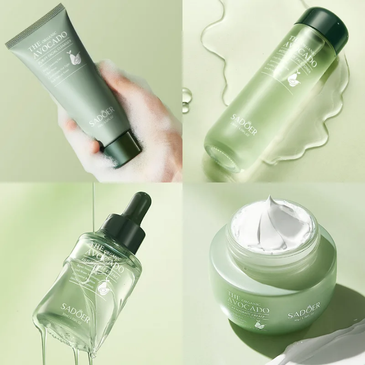 Produits de beauté pour le visage a l'avocat, ensemble de soin personnel pour la peau. - Cash Boutique
