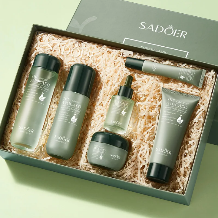 Produits de beauté pour le visage a l'avocat, ensemble de soin personnel pour la peau. - Cash Boutique