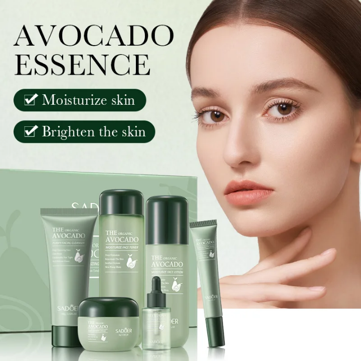 Produits de beauté pour le visage a l'avocat, ensemble de soin personnel pour la peau. - Cash Boutique